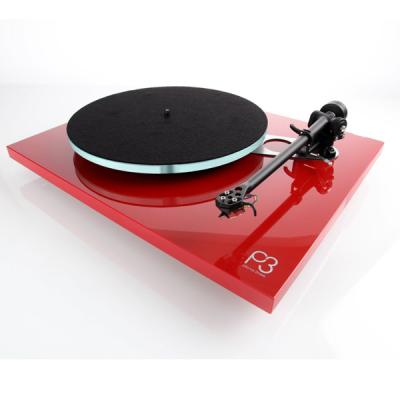 Rega Planar 3 Turntable - P3 without Cartridge (Red)