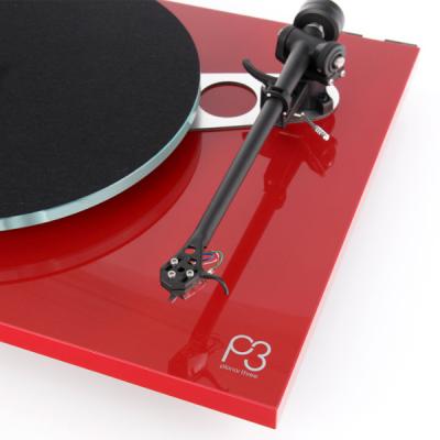 Rega Planar 3 Turntable - P3 without Cartridge (Red)