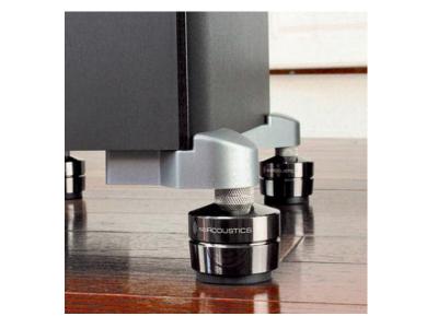 IsoAcoustics GAIA I Acoustics Isolations Stand, Machine Stainless Steel, Set of 4 (For 220 lbs or less)